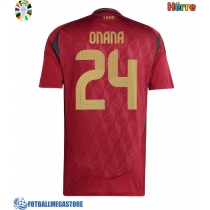 Fotballdrakt Herre Belgia Amadou Onana #24 Hjemmedrakt EM 2024 Kortermet